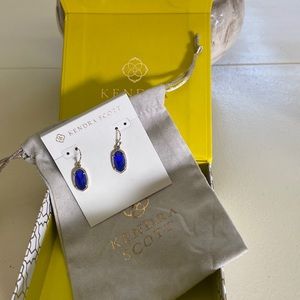 Kendra Scott Blue with Gold Earrings